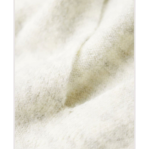 Superdry V Jumper Langærmet Kort Kjole Beige L Kvinde