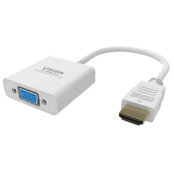Vision Adapter Techconnect Hdmi-vga M/f 23 Cm Hvid