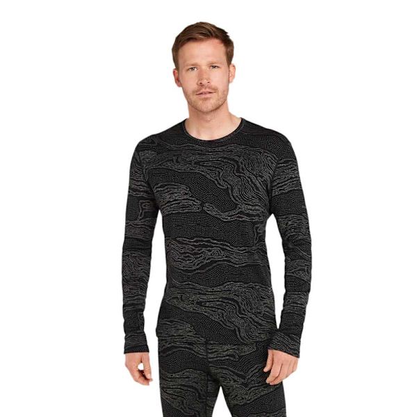 Icebreaker Merino 260 Vertex Snow Guide Langærmet Baselayer Grå XL Mand