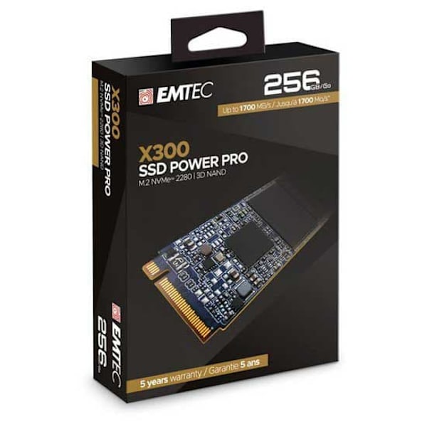 Emtec Hårddisk Ssd Ecssd256gx300 256gb M.2 Nvme Svart