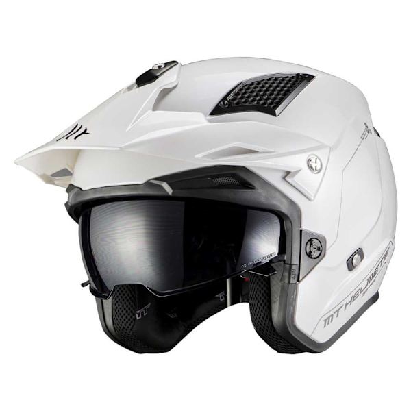 Mt Helmets District Sv S Solid åben Hjelm Hvid XS