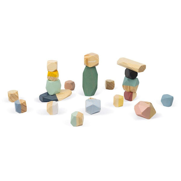 Janod Sweet Cocoon Stacking Stones Flerfärgad 24 Months-6 Years