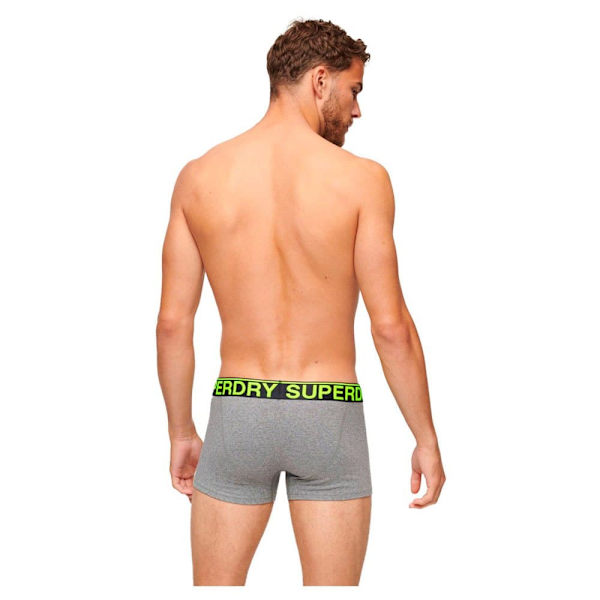 Superdry Boxare Trunk 3 Enheter Grå S Man