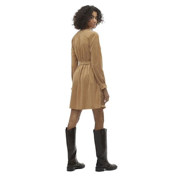 Vero Moda Langærmet Kjole Linda Beige S Kvinde