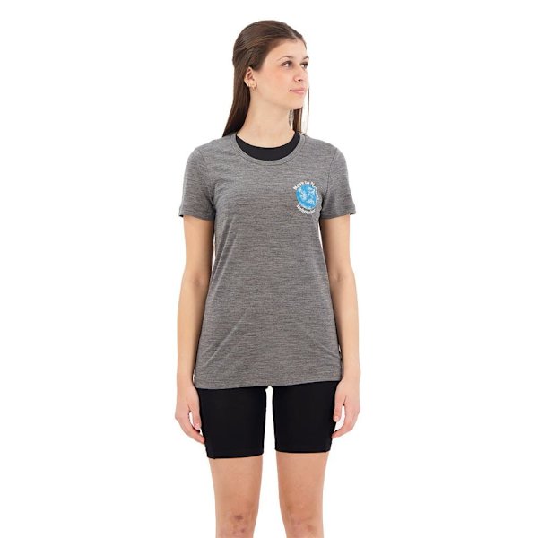 Icebreaker Tech Lite Ii Earth T-shirt Med Korte ærmer Grå XS Kvinde