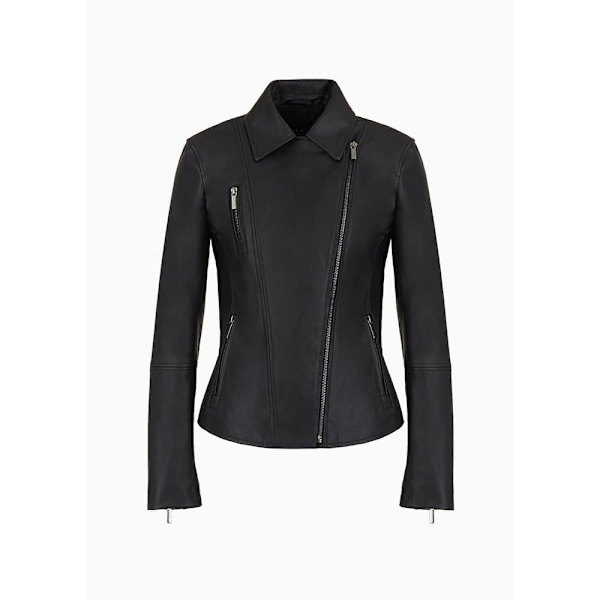 Armani Exchange 8nyb13_ynvlz Læderjakke Sort L Kvinde