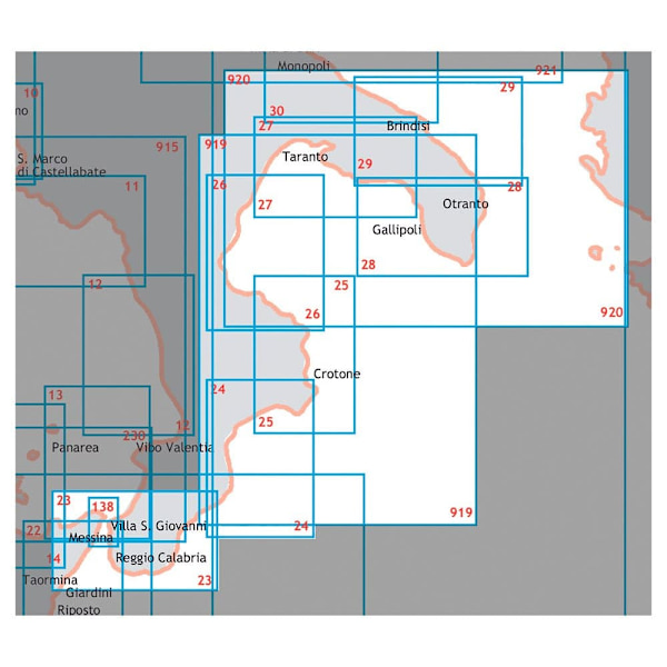 Istituto Idrografico Merikartat Punta Alice-torre Canne Kirkas