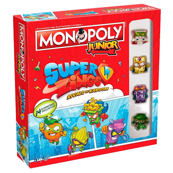 Superthings Junior Monopol Brädspel Super Zings Flerfärgad