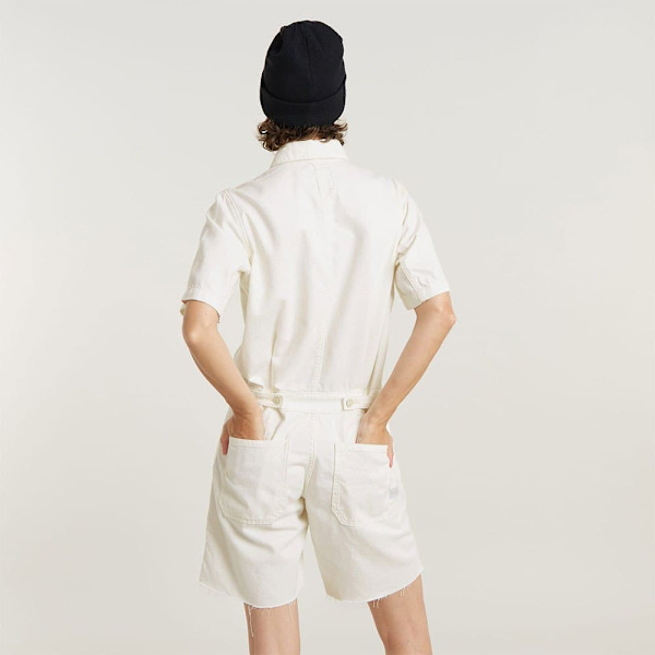 G-star Painter Playsuit Beige L Kvinna