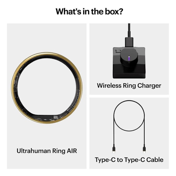 Ultrahuman Air Smart Aktivitetsring Gul 9 / 61-63 mm