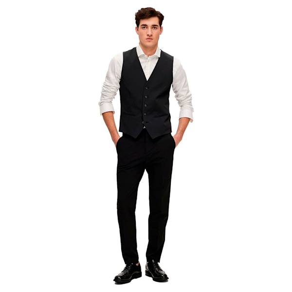 Selected Liam Slim Fit Väst Svart 48 Man