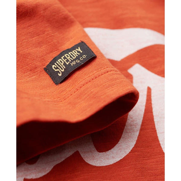 Superdry Copper Label Script T-shirt Med Korte ærmer Orange XL Mand