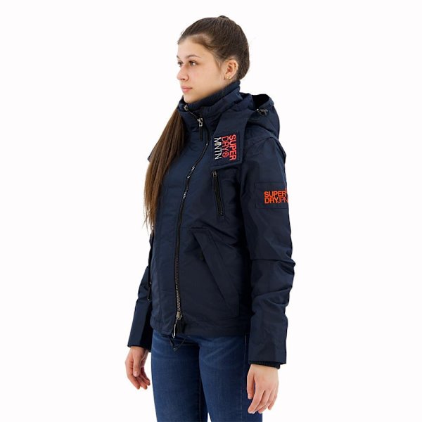 Superdry W5011652a Jakke Blå S Kvinde