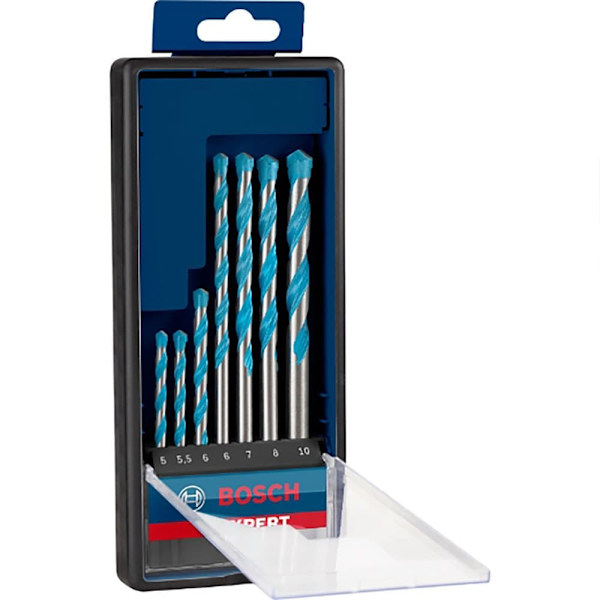Bosch Professional Multifunktionsborrset Expert Cyl-9 Multiconstruction Robustline 5/5.5/6/7/8/10 Mm 7 Enheter Silver