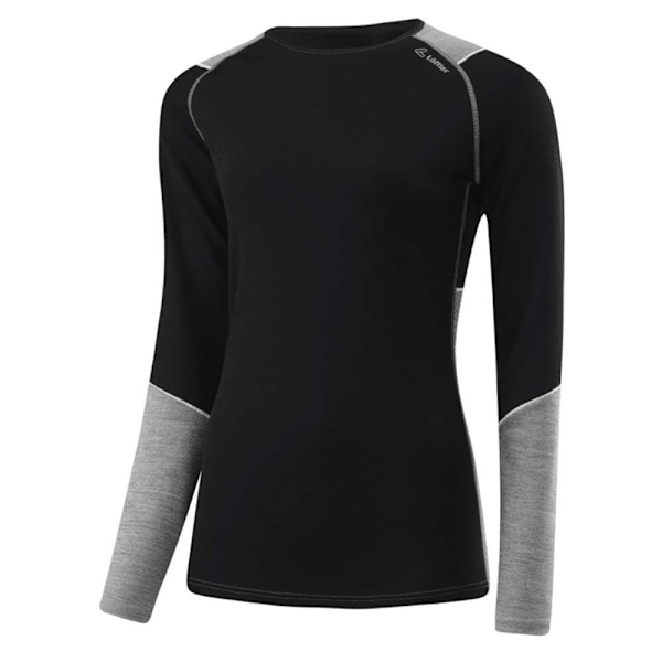 Loeffler Langærmet Basislag Transtex® Merino Sort 2XL Kvinde