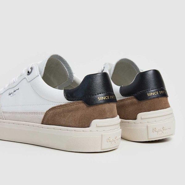 Pepe Jeans Camden Nature Sko Hvid EU 42 Mand