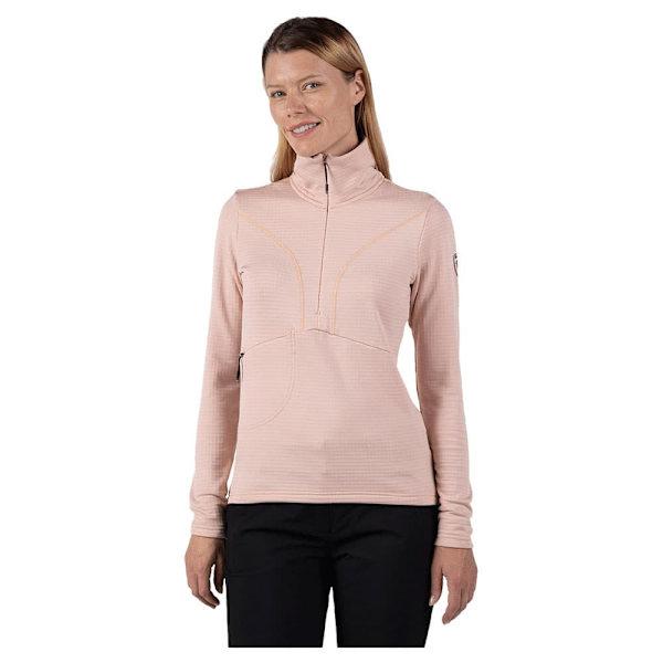 Rossignol Blackside Fleece Med Halv Dragkedja Rosa S Kvinna