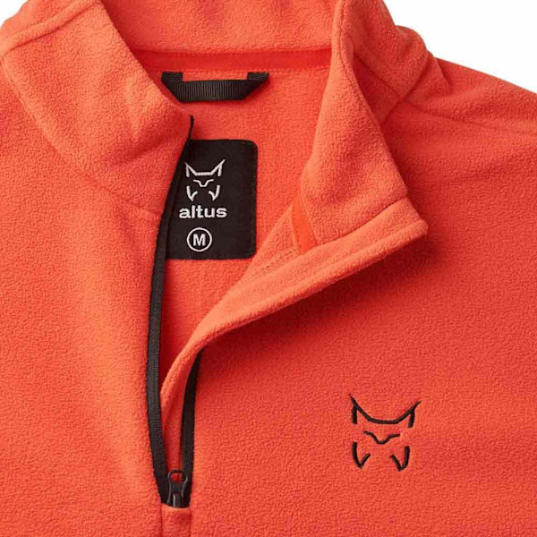 Altus Halv Lynlås Fleece Uri Orange L Mand