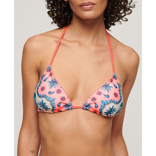 Superdry String Triangle Bikinitopp Flerfärgad S Kvinna
