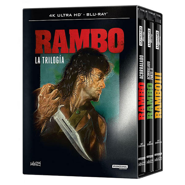 Divisa Rambo La Trilogía 4k Blu-ray Espanjalainen