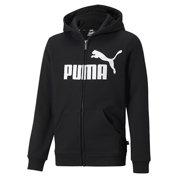 Puma Sweatshirt Med Full Dragkedja Ess Big Logo Svart 11-12 Years Pojke