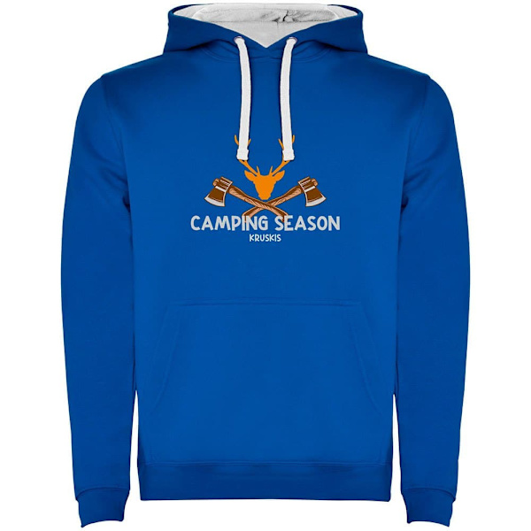 Kruskis Camping Season Two-colour Hættetrøje Blå 3XL Mand