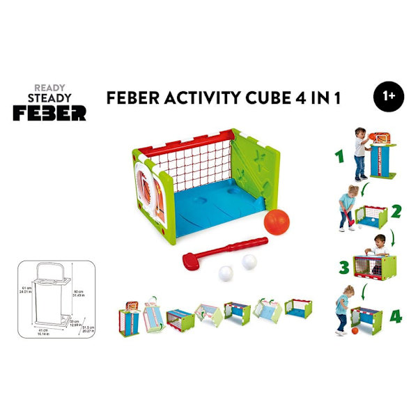 Feber Activity Cube 4 In 1 Guld