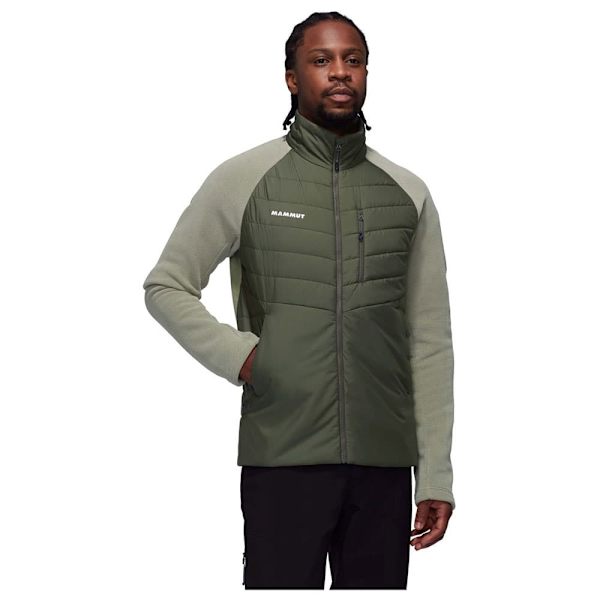 Mammut Innominata Hybrid Fleecejakke Med Fuld Lynlås Grøn 2XL Mand