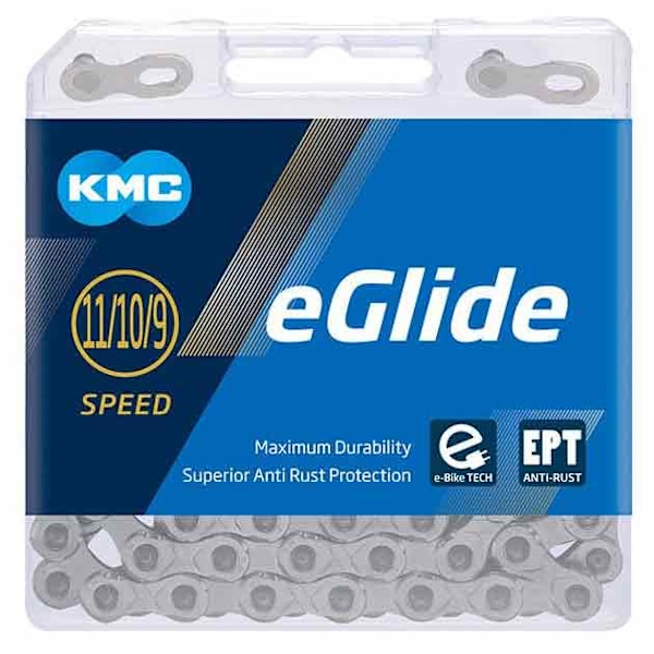 Kmc Eglide Ept Cues Kedja Silver 132 Links / 11s