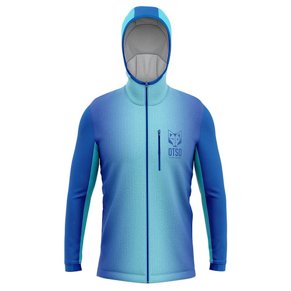 Otso Sweatshirt Med Fuld Lynlås Sport Blå M Mand