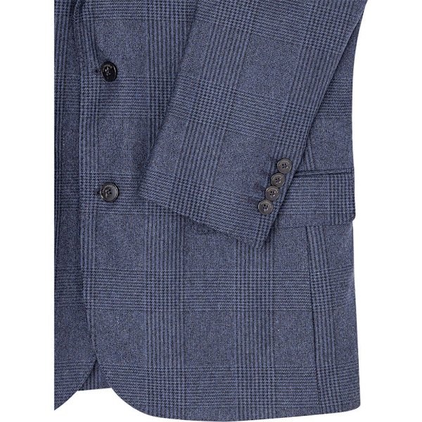 FaÇonnable Blazer 2b Half L Check Blå 56 Man
