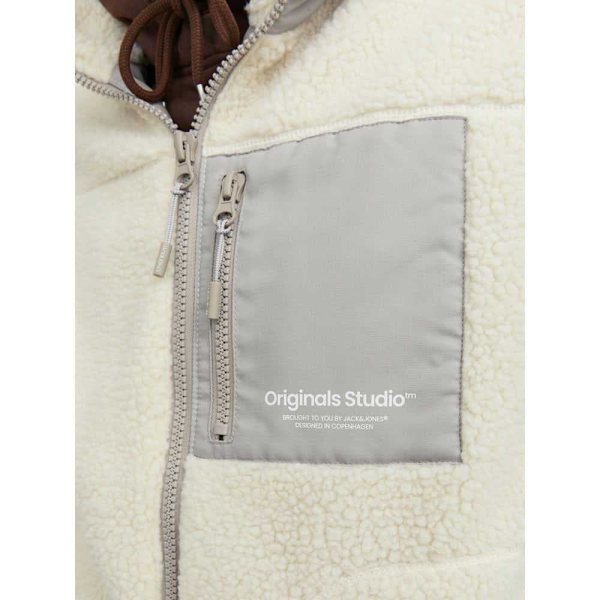 Jack & Jones Väst Erbro Teddy Beige M Man
