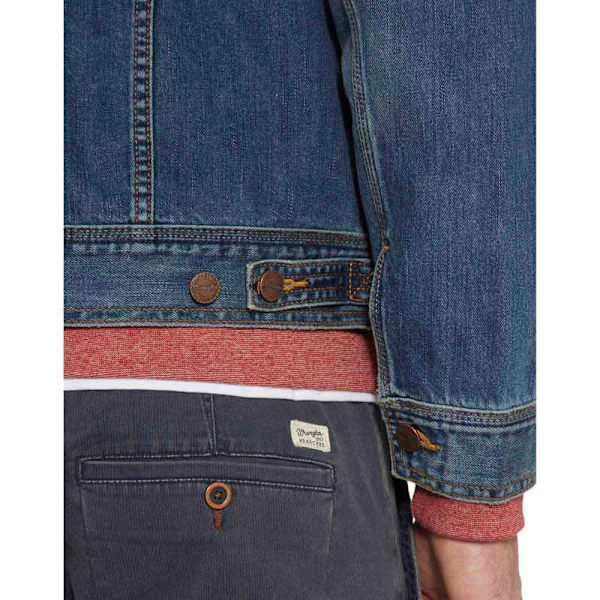 Wrangler Trucker Jakke Western Blå 4XL Mand