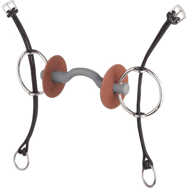 Beris Mjuk Bit Gag Tongue Port Snaffle Silver 140 mm