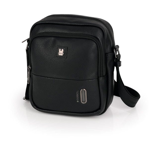 Gabol Crossbody Snap Zipper 2.2l Musta  Mies
