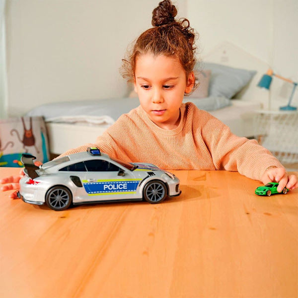 Majorette Police Carry Case Porsche Sininen