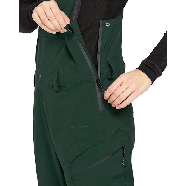 Volcom Elm Stretch Gore-tex Bib Race Dräkt Grönt S Kvinna