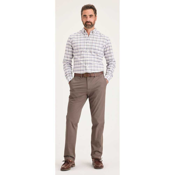 Dockers Crafted Khaki Slim Housut Ruskea 31 / 32 Mies