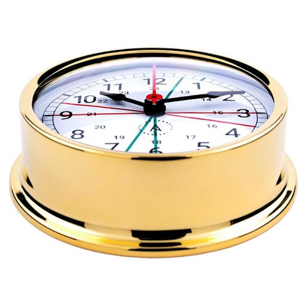 Autonautic Instrumental Hiljaisuusalueet Arabialaiset Numerot Kultainen Messinkikello Pacific Series  120 mm