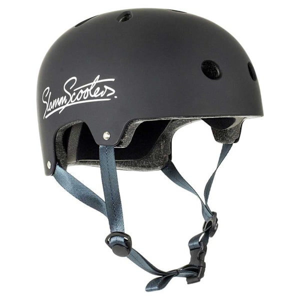 Slamm Scooters Hjelm Logo Sort LX-L
