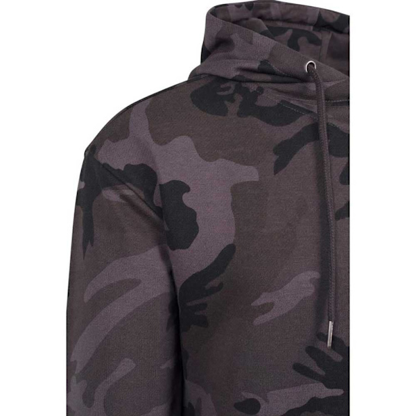 Urban Classics Hættetrøje High Neck Camo Grå S Mand