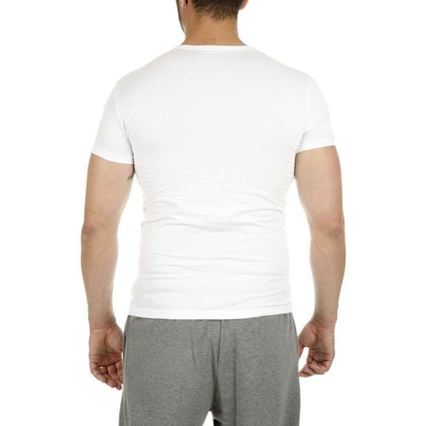 Emporio Armani 111512 Cc717 Kortærmet V-hals T-shirt Hvid S Mand