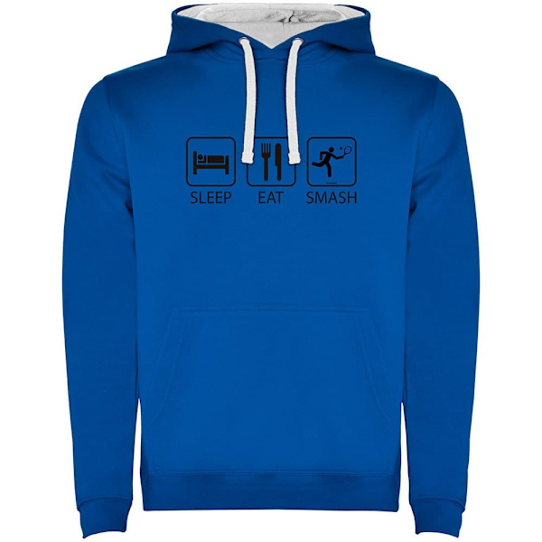 Kruskis Luvtröja Sleep Eat And Smash Two-colour Blå 3XL Man