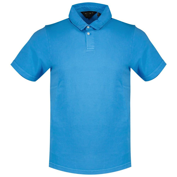 Superdry Studios Jersey Kortærmet Polo Blå L Mand