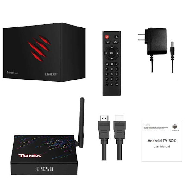 Tanix Tx68 H618 4gb/32gb Android 12 Mediespiller
