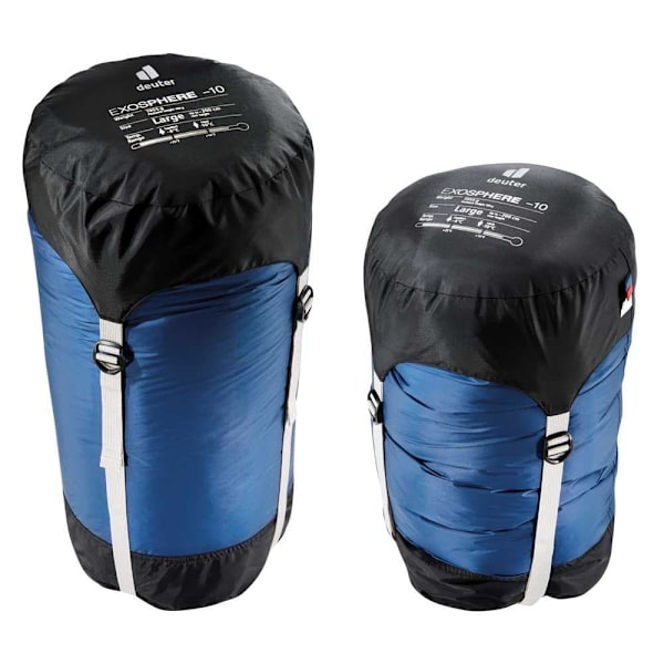 Deuter Sovepose Eksosfære-10° L Blå Long / Left Zipper