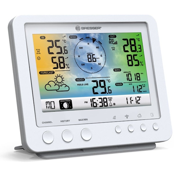 Bresser Farvevejrcenter Wifi 5i1 Profi Sensor Sort
