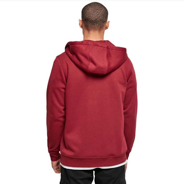 Build Your Brand Sweatshirt Med Full Dragkedja Heavy Röd L Man