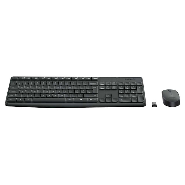 Logitech Trådløst Tastatur Og Mus Mk235 Sort Spanish QWERTY