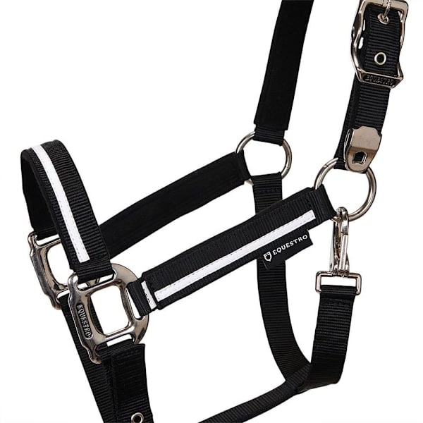 Equestro White Trim Riimu Ja Talutin Musta Pony